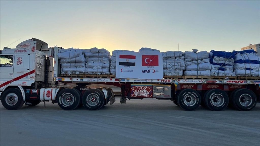 AFAD'dan Türkiye'nin Gazze'ye yönelik yardımlarına ilişkin açıklama