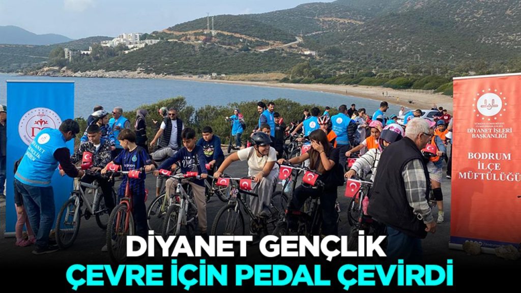 Diyanet gençlik çevre için pedal çevirdi
