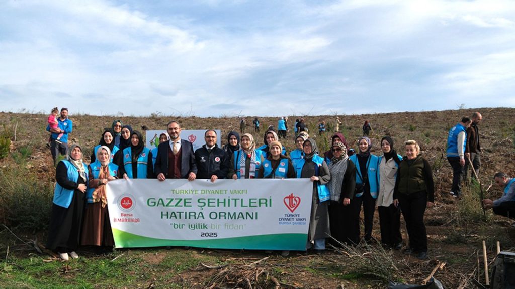 Bursa'da "Gazze Şehitleri Hatıra Ormanı" oluşturuldu