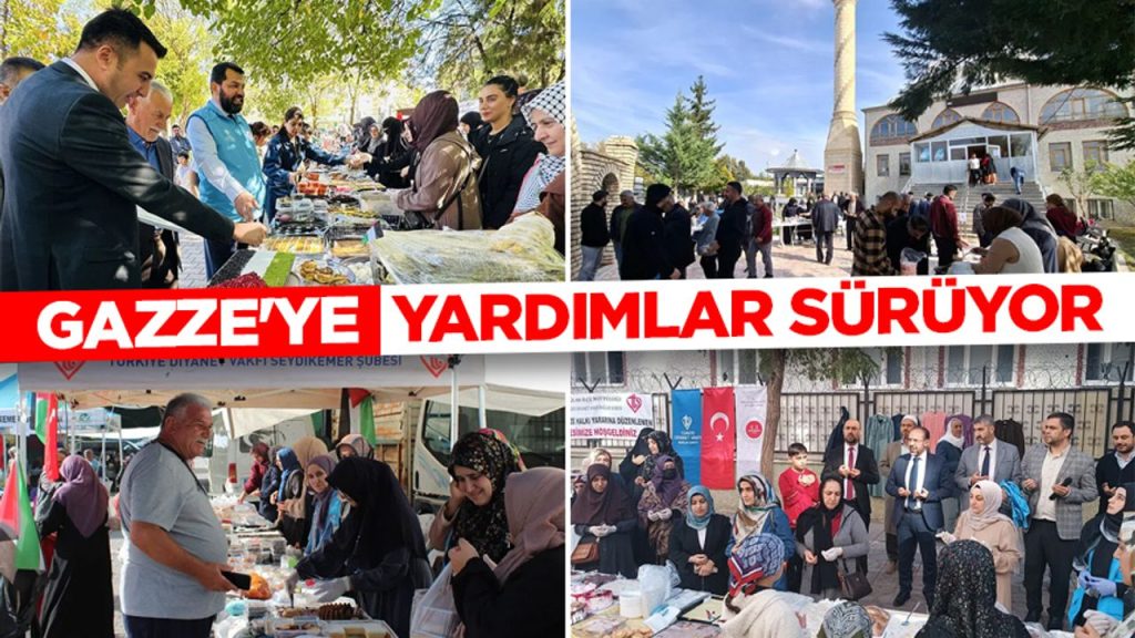 Gazze'ye yardım sürüyor