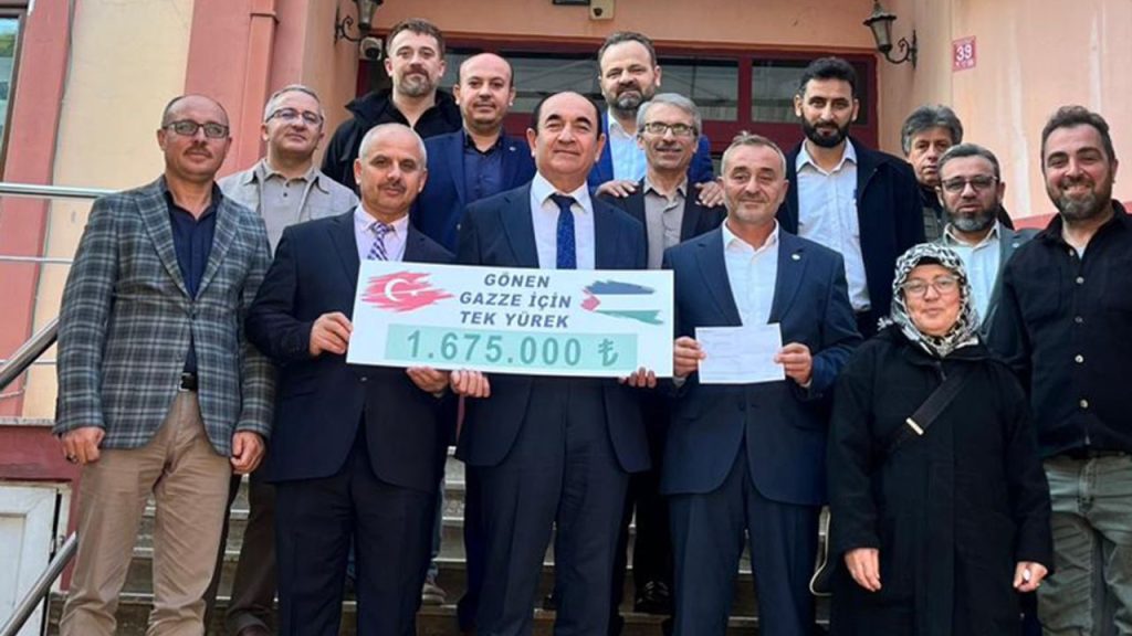 Gönen'den Gazze'ye rekor destek