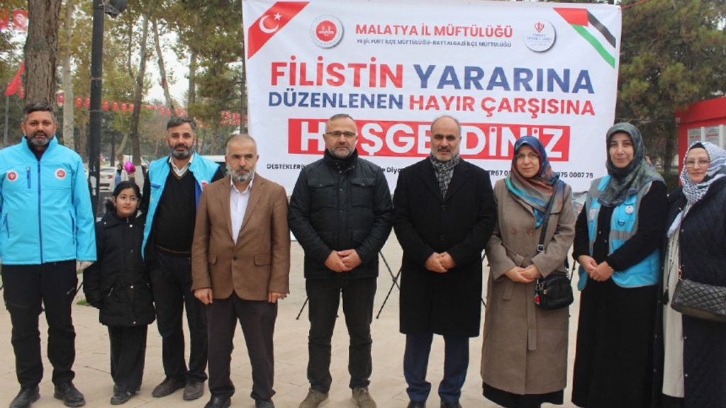 Malatya'da Filistin için kermes açıldı