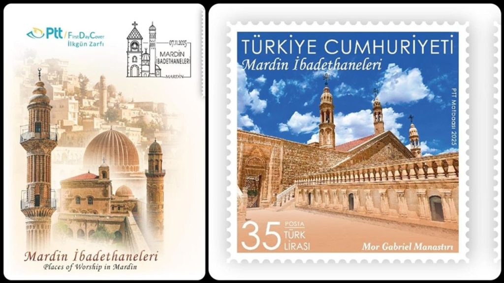 PTT'den "Mardin İbadethaneleri" konulu anma pulu ve ilk gün zarfı