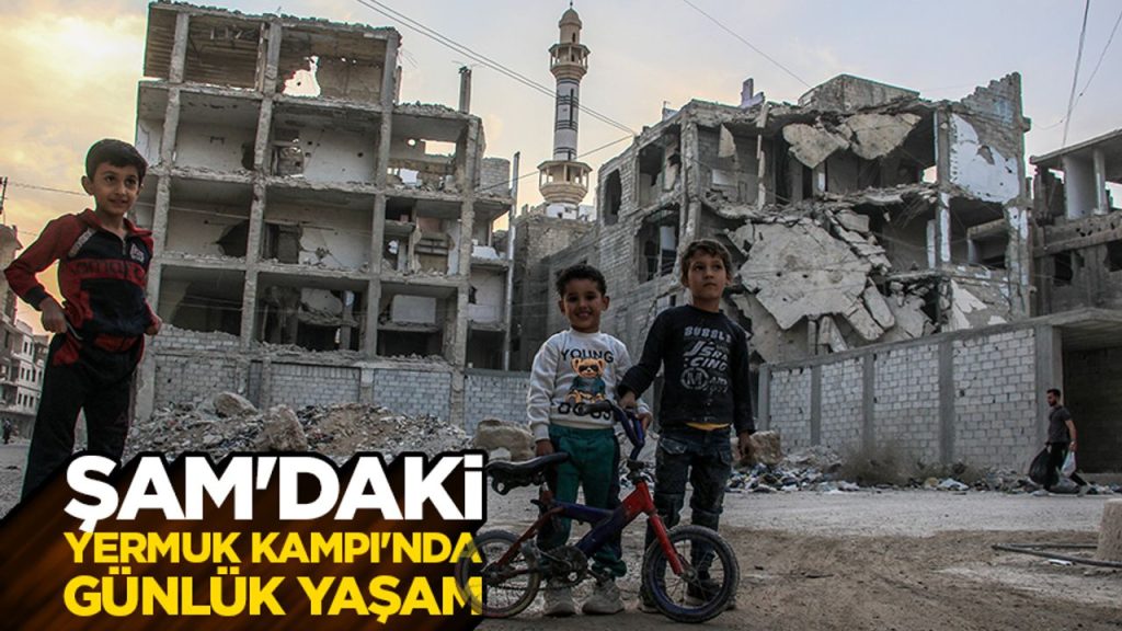 Şam'daki Yermuk Kampı'nda günlük yaşam