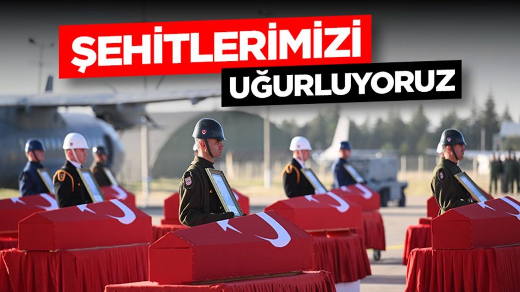 Şehitlerimizi uğurluyoruz