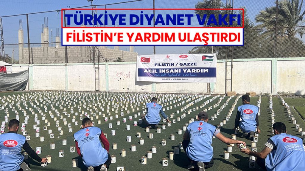 TDV, Filistin'e yardım ulaştırdı