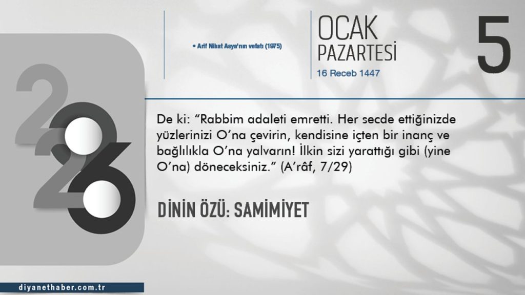 Dinin Özü: Samimiyet