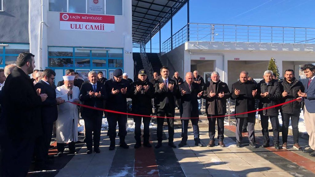 Tadilatı tamamlanan Laçin Ulu Camii yeniden açıldı
