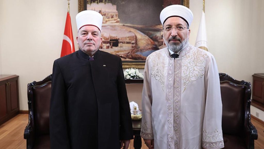 Başkan Arpaguş, Kuzey Makedonya İslam Dini Birliği Başkanı Fetai’yi kabul etti