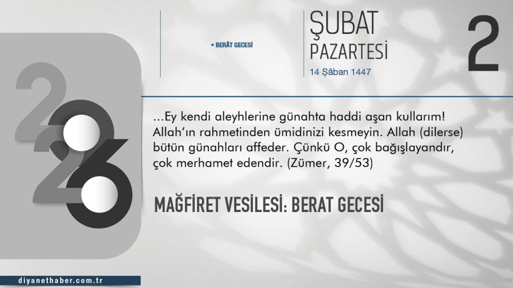 Mağfiret Vesilesi: Berat Gecesi