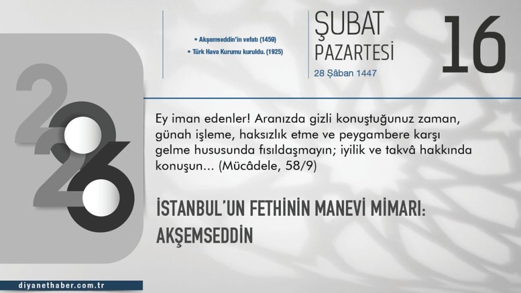 İstanbul’un Fethinin Manevi Mimarı: Akşemseddin