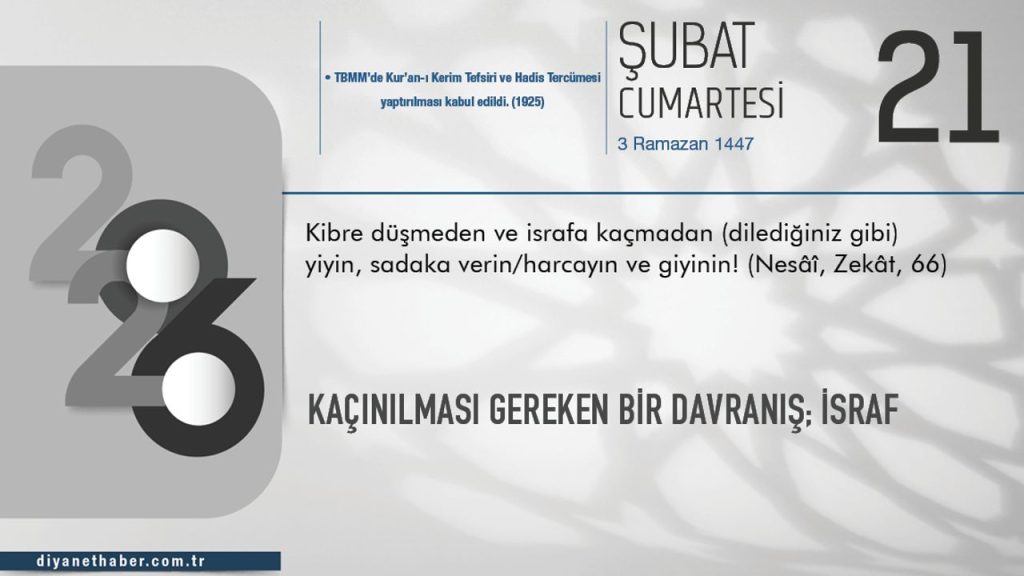 Kaçınılması Gereken Bir Davranış; İsraf