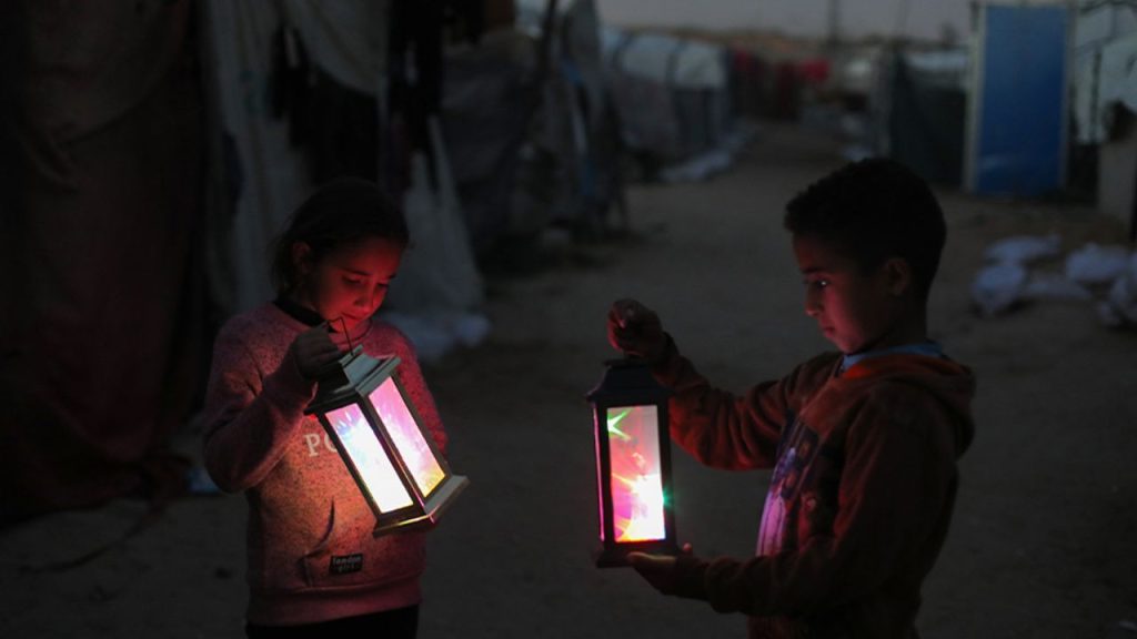 Filistin'deki çadırlarda ramazan heyecanı