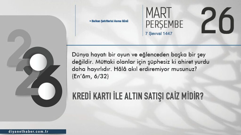 Kredi Kartı ile Altın Satışı Caiz Midir?